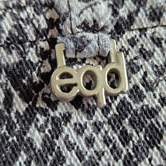 Vintage 90s Blue Tint Equestrian Designs Snake Print Button Up Jacket Size Small - Picture 6 of 9